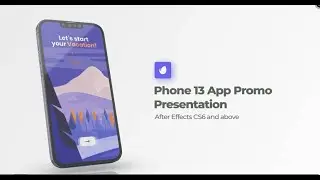 Phone App Promo - Phone 13 Mockup | After effects templates free
