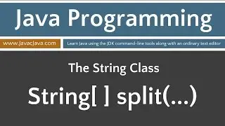 Learn Java Programming - String Class split(...)