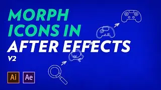 How to Morph Icons in Adobe After Effects Part 2 - Tutorial