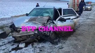 Страшные аварии на скользкой дороге