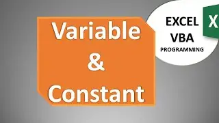 Variables and Constant in Excel VBA Programming in Urdu | VBA Excel 05/16