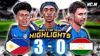WINLESS STREAK BROKEN! | Philippines vs Tajikistan Highlights | King's Cup 2024