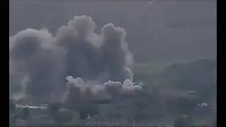 Видео обстрела в Нагорном Карабахе 2020
