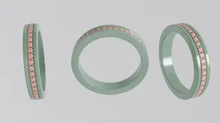 Blender for Jewelers: Channel Set Diamond Ring