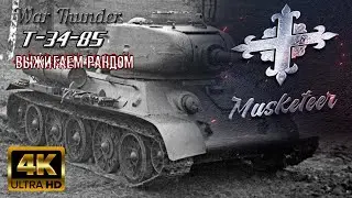 Т-34-85 | Выжигаем рандом в War Thunder - [4K UHD 60 FPS]