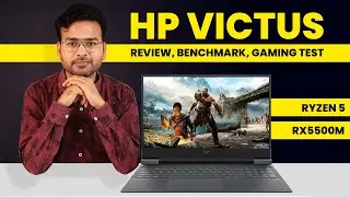 HP VICTUS Gaming Laptop Review in English | Benchmark & Gaming Test | Ryzen 5 | RX5500M | 8GB | 512