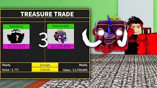 Blox fruits, Trading Random fruit to Mammoth but I only have 10 Spins!