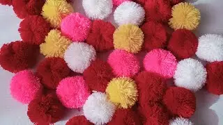 How To Make Pompom/Lacha/Pompom/Easy Way To Cut Pompom/Pompom Cutting Idea/Refiltercraft