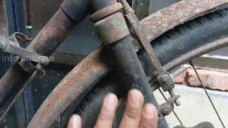 barang antik , sepeda onthel fongers keluar dari gudang