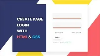 تصميم و تكويد صفحة دخول Create Page Login With HTML & CSS الدارجة المغربية