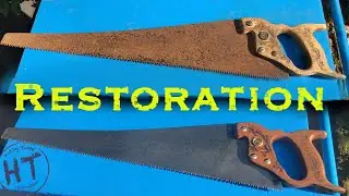 Old Rusty Saw Restoration Made in Sweden