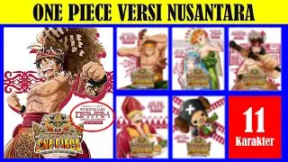 Gambar karakter One Piece Anime pakaian adat Indonesia