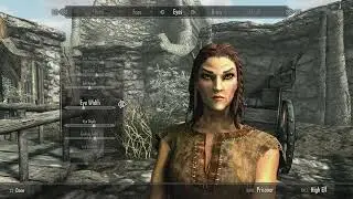 SKYRIM Female High Elf Character Creation -SETTINGS BELOW -No Mods