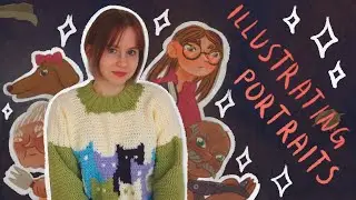 Illustrating a gallery wall with family portraits