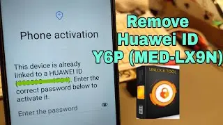 Huawei Y6p MED-LX9N, Remove Huawei ID, Bypass FRP. TestPoint via Unlocktool.