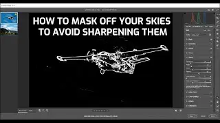 How to avoid sharpening your skies with the sharpening mask tool in Adobe Camera RAW.