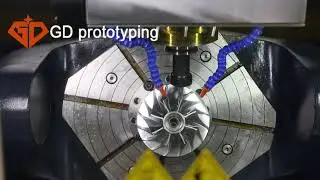 GD prototyping Five-axis cnc machining Precision impeller five-axis machining
