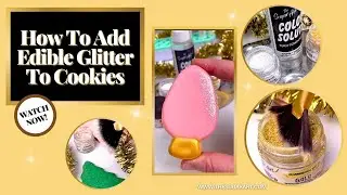 How To Add Edible Glitter To Cookies