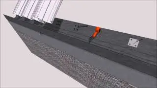 Arco K-02 con Canalón de Acero en Trabe de Concreto