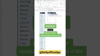 UNIQUE FUNCTION-MAKE OFFICE TASK EASY 💯😎 Microsoft Office tips💡 