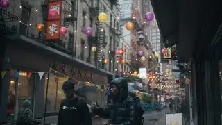 Hailstorm in Chinatown NYC vlog