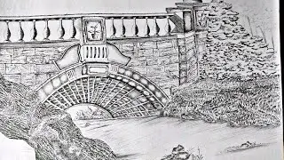 Scenery pencil drawing | Scetch easy drawing made by GetPaint @FarjanaDrawingAcademy