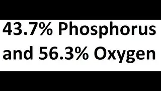 Empirical formula from percent composition