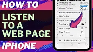 iOS 17: How to Listen to Web Page on iPhone