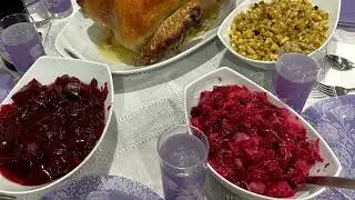 Декабрь 2.Вышивка и меню на день благодарения.