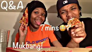 Q&A Pizza Mukbang