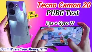 Tecno Camon 20 PUBG Test | PUBG graphics Gyro performance & Fps Test | Should We Buy This device?!