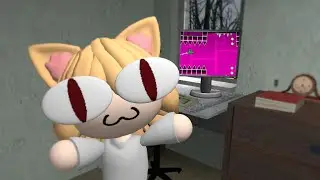 Neco Arc Plays Geometry Dash.