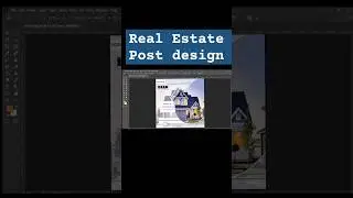 Real estate post design in Photoshop 😊 #realestateposts #graphicdesgin #adobephotoshop #viralvideo