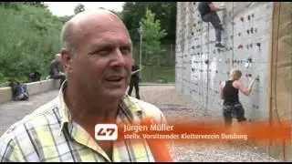 Kletterverein Duisburg erklimmt alten Luftschutzbunker