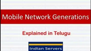 1G 2G 3G 4G Networks Explained in Telugu
