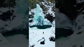 Самый красивый зимний водопад Алтай 