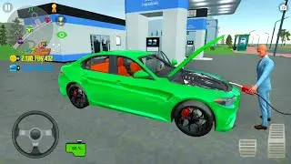 Car Simulator 2 #27 - Green Alfa Car Driving Around City - Android Gameplay