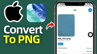How To Convert RAW Photo To PNG On iPhone