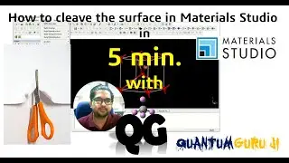 How to cleave the surface in Materials studio || Gaurav Jhaa