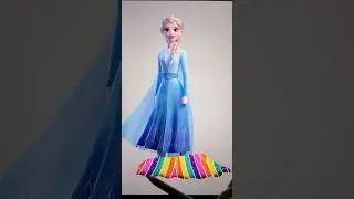 Disney princess Elsa glow-up transformation | Frozen Elsa glow-up #frozen #cartoon #disney