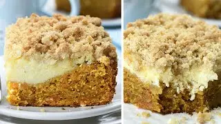Carrot Cake Coffee Cake (CRUNCHY TOPPING)