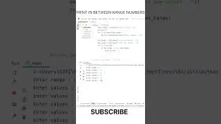 Print in between range of numbers #python #codingtutorial #pythonprogramming #interviewquestions