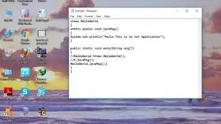 java Hello World Programme