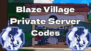 25 Private Server Codes For Blaze | Shindo Life