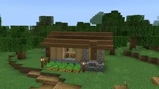 Красивый Дом для ￼￼ ￼ начала выживания в Minecraft ￼