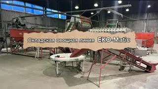 Складская морковная линия EKO-Matic для помывки, сортировки и фасовки (полный цикл)
