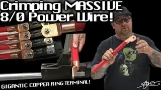 MASSIVE 8/0 OFC Power Cable + GIGANTIC Ring Terminal! The Crimp! + Easy Fusing & Distribution