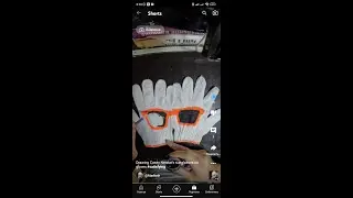 Drawing Casey Neistat’s Sunglasses on Work Gloves #satisfying