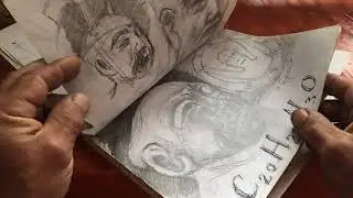 Мой скэчбук. Рисунки. My sketchbook. My funny drawing