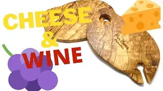Wine and cheese tray - k40 laser template - Walrus oil.